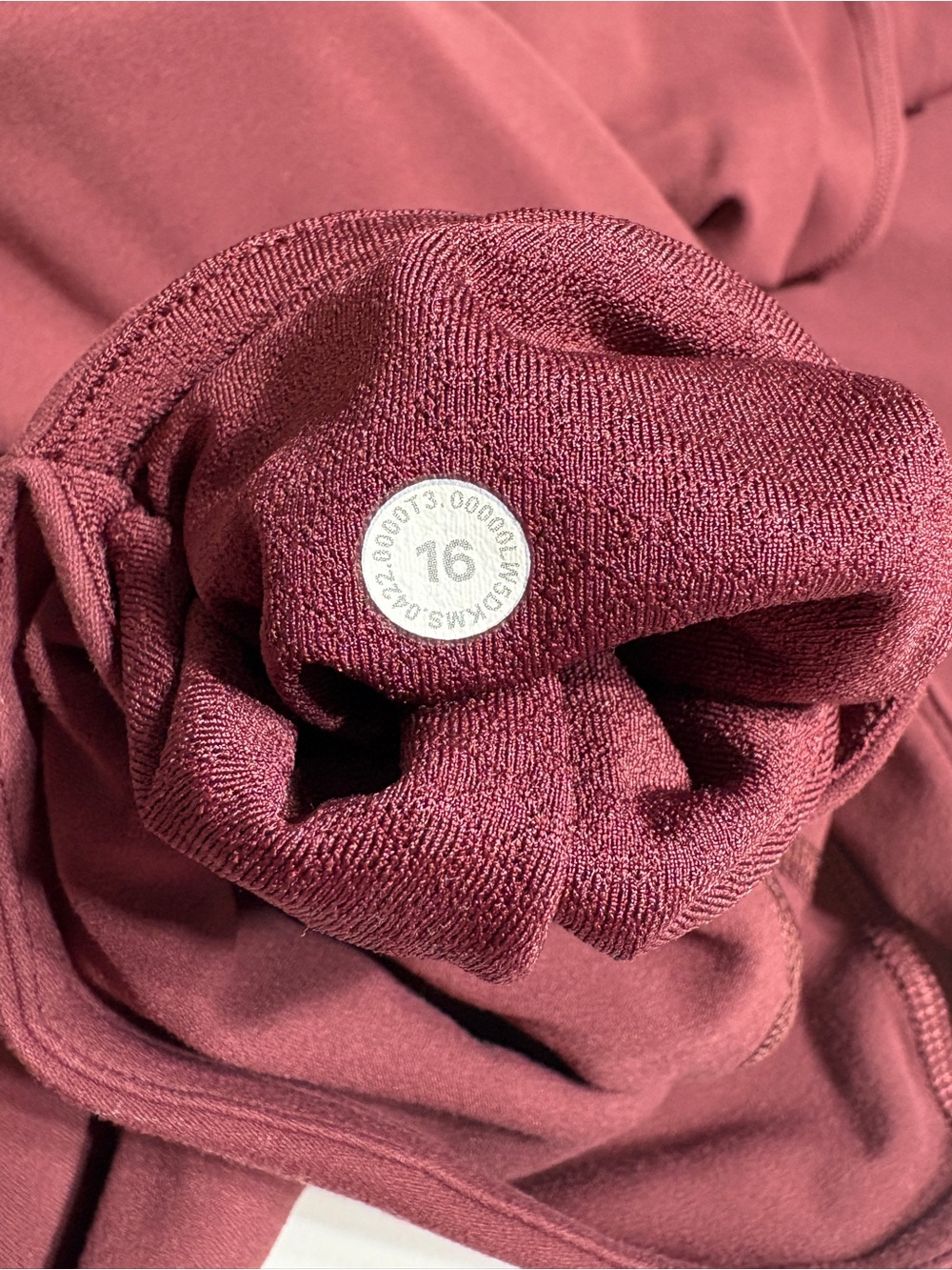 Lululemon Groove Super-High-Rise Flared Pant Nulu  Garnet size 16 - Picture 13 of 13